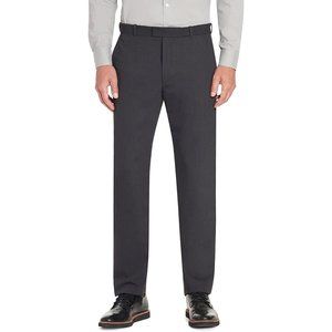 Van Heusen Mens Dress Pants Straight Leg Flat Front 505M103028 Charcoal SZ 36x30